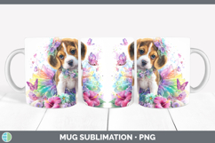GorgeousDogs 01 Rainbow Summer Mug Wrap design.