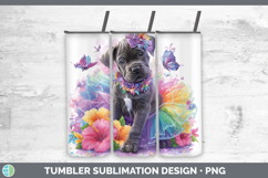 GorgeousDogs 01 Rainbow Summer Tumbler design.