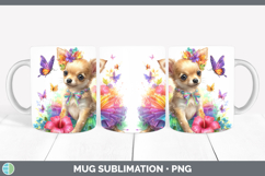 GorgeousDogs 01 Rainbow Summer Mug Wrap design.