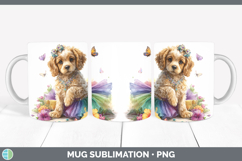 GorgeousDogs 01 Rainbow Summer Mug Wrap design.