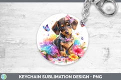 GorgeousDogs 01 Rainbow Summer Keychain design.