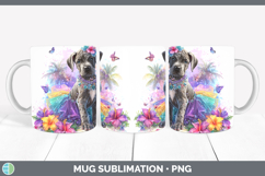 GorgeousDogs 01 Rainbow Summer Mug Wrap design.