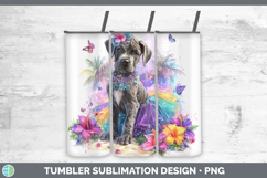 GorgeousDogs 01 Rainbow Summer Tumbler design.