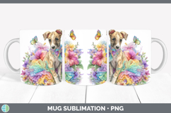GorgeousDogs 01 Rainbow Summer Mug Wrap design.