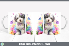 GorgeousDogs 01 Rainbow Summer Mug Wrap design.