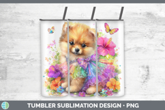 GorgeousDogs 01 Rainbow Summer Tumbler design.