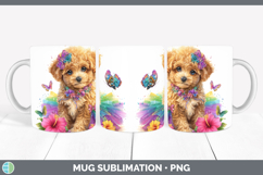 GorgeousDogs 01 Rainbow Summer Mug Wrap design.