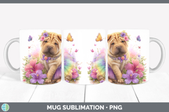 GorgeousDogs 01 Rainbow Summer Mug Wrap design.