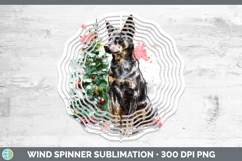 GorgeousDogs 01 Splash Christmas Wind Spinner design.