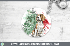 GorgeousDogs 01 Splash Christmas Keychain design.