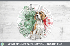 GorgeousDogs 01 Splash Christmas Wind Spinner design.