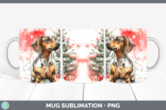 GorgeousDogs 01 Splash Christmas Mug Wrap design.
