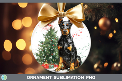 GorgeousDogs 01 Splash Christmas Ornament design.