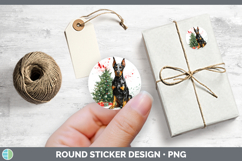 GorgeousDogs 01 Splash Christmas Stickers design.