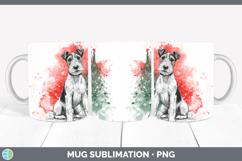 GorgeousDogs 01 Splash Christmas Mug Wrap design.