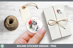 GorgeousDogs 01 Splash Christmas Stickers design.