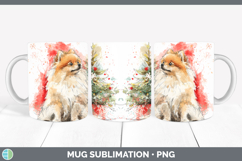 GorgeousDogs 01 Splash Christmas Mug Wrap design.