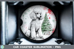 GorgeousDogs 01 Splash Christmas Car Coaster design.
