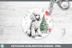 GorgeousDogs 01 Splash Christmas Keychain design.