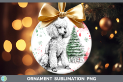 GorgeousDogs 01 Splash Christmas Ornament design.