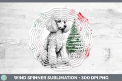 GorgeousDogs 01 Splash Christmas Wind Spinner design.