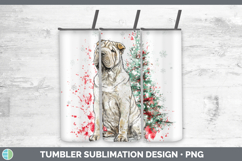 GorgeousDogs 01 Splash Christmas Tumbler design.