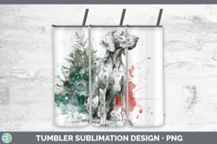 GorgeousDogs 01 Splash Christmas Tumbler design.