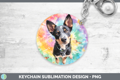 GorgeousDogs 01 Tie Dye Keychain design.