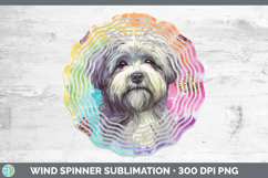 GorgeousDogs 01 Tie Dye Wind Spinner design.