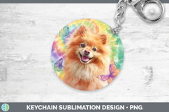 GorgeousDogs 01 Tie Dye Keychain design.