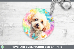 GorgeousDogs 01 Tie Dye Keychain design.