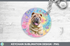 GorgeousDogs 01 Tie Dye Keychain design.