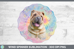 GorgeousDogs 01 Tie Dye Wind Spinner design.