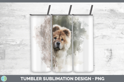 GorgeousDogs 01 Tree Peek Tumbler design.