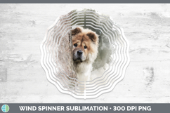 GorgeousDogs 01 Tree Peek Wind Spinner design.