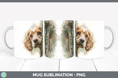 GorgeousDogs 01 Tree Peek Mug Wrap design.