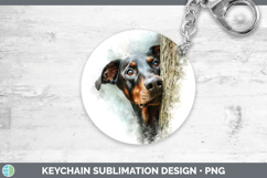 GorgeousDogs 01 Tree Peek Keychain design.