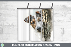 GorgeousDogs 01 Tree Peek Tumbler design.