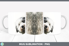 GorgeousDogs 01 Tree Peek Mug Wrap design.