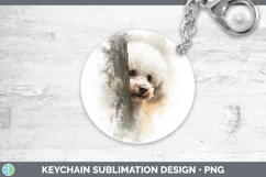 GorgeousDogs 01 Tree Peek Keychain design.
