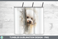 GorgeousDogs 01 Tree Peek Tumbler design.