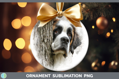 GorgeousDogs 01 Tree Peek Ornament design.