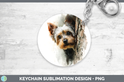 GorgeousDogs 01 Tree Peek Keychain design.