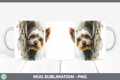 GorgeousDogs 01 Tree Peek Mug Wrap design.