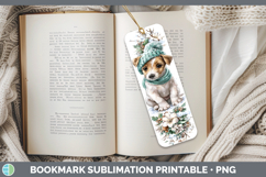 GorgeousDogs 01 Winter Knit Hat Bookmark design.