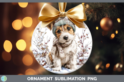 GorgeousDogs 01 Winter Knit Hat Ornament design.