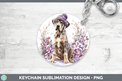 GorgeousDogs 01 Winter Knit Hat Keychain design.