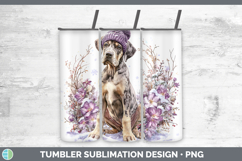 GorgeousDogs 01 Winter Knit Hat Tumbler design.