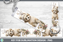 GorgeousDogs 01 Winter Knit Hat Key Fob design.