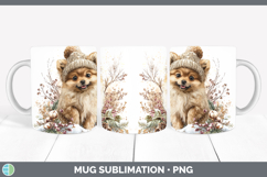 GorgeousDogs 01 Winter Knit Hat Mug Wrap design.